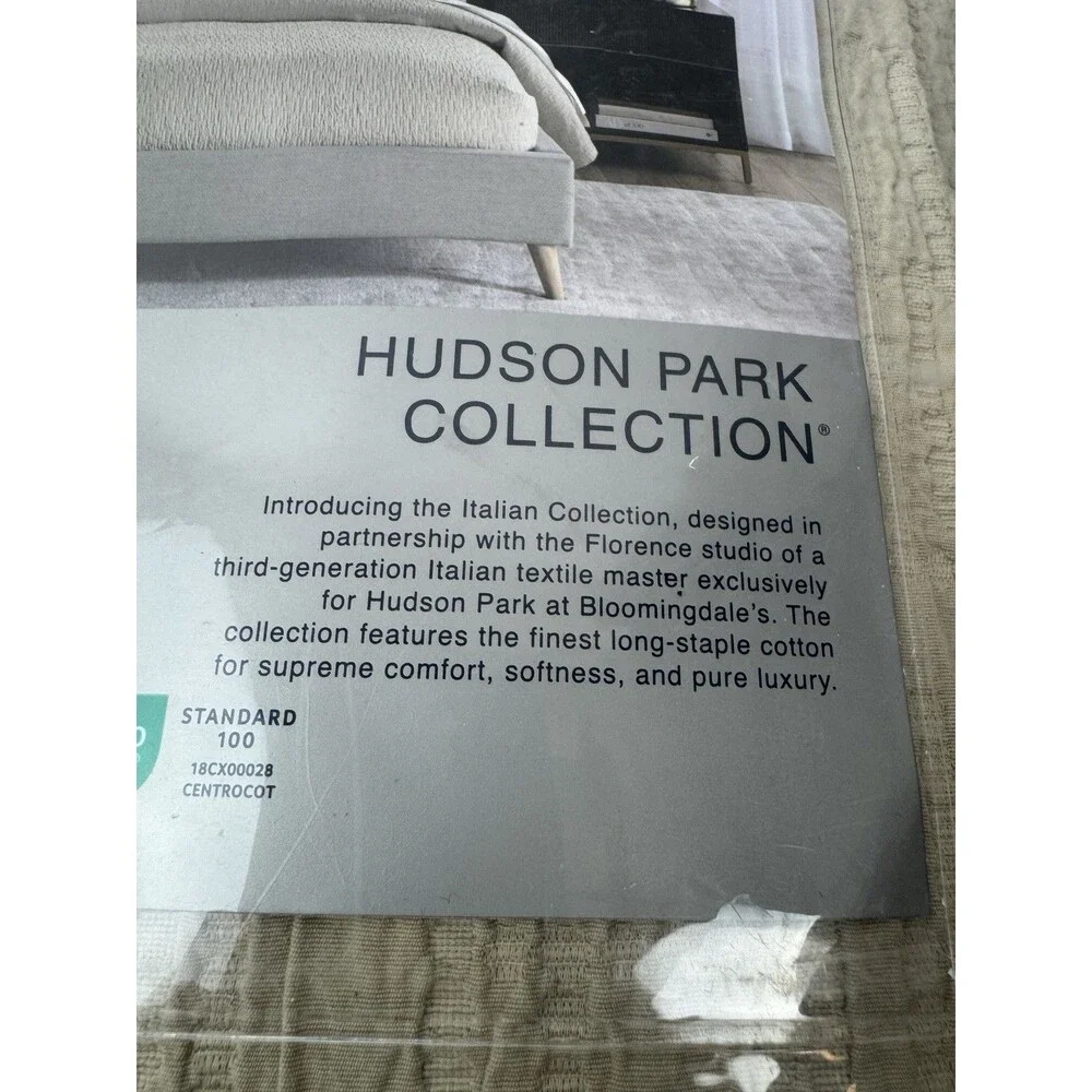Hudson Park Collection $550 King Textured Italian Matelasse Coverlet